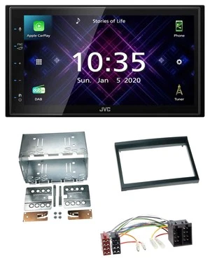 JVC DAB 2DIN MP3 Bluetooth USB Autoradio für Porsche Boxster 1996-2004 - Bild 1 von 4