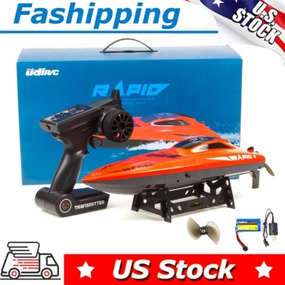 30KM/H High Speed RC Boat 2.4Ghz Marine Radio Control System Rc Boats Toy Gift - Image 1 of 4