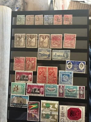 29 estampillas antiguas de la Guayana Británica St Foto 1 de 4