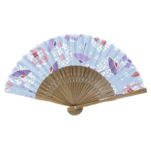 [Hamamonyo] Tenugui Small Fan "Hydrangea Weather" - Picture 1 of 3