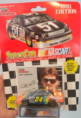 Racing Champions 1993 Jeff Gordon Stock Car nuevo en paquete soporte para tarjetas de coleccionistas Foto 1 de 3