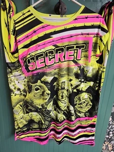 Operation Secret Squirrels Moto Cross Shirt XL Whit Whit #67 Neon Dry Weave - Picture 1 of 5