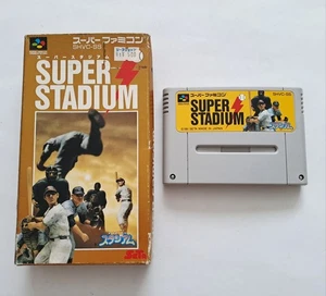 Super Stadium Baseball Super Famicom Nintendo Japanese SNES Game Boxed No Manual - Picture 1 of 13