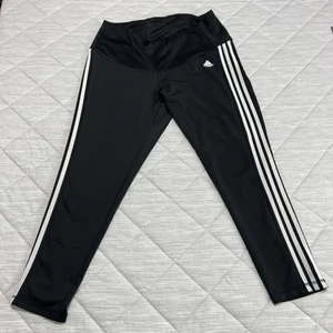 Adidas Capri Leggings Yoga Pants Womens 2X Black Aeroreaady Stretch Workout EUC - Picture 1 of 15