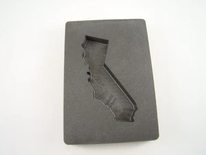 Barra de oro California personalizada 5 oz molde de grafito de alta densidad plata 3 oz cobre - Imagen 1 de 4