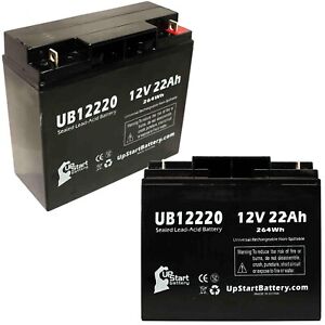 2x 12V 22Ah Sealed Lead Acid Battery For Merits Merits P32012 Junior UB12220