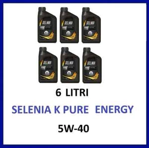 6 LITRI - OLIO MOTORE SELENIA K PURE ENERGY 5W-40ACEA C3 BEST PRICE !!! - Foto 1 di 1