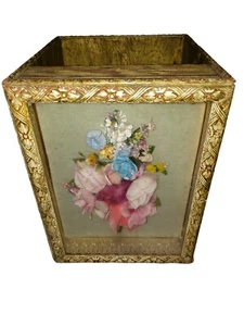 Cesta de papel para residuos de diorama floral - Imagen 1 de 10