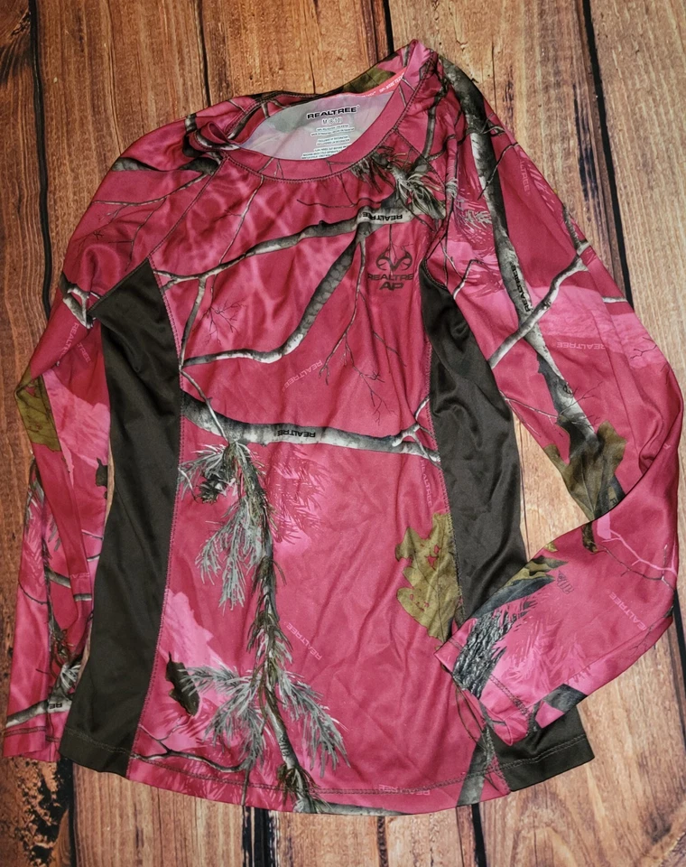 Camisa Realtree Mujer Camuflaje Manga Larga Talla Mediana 8 10 Foto 1 de 1