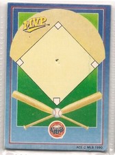 1990 ACE MLB MVP Collector Pin Backing Card ONLY (No Pin) - Houston Astros