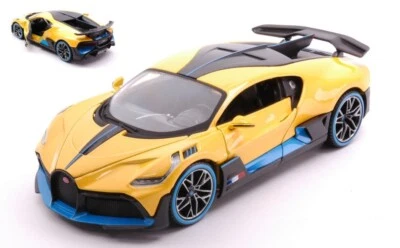 MODELLINO AUTO STATICO DIECAST MAISTO BUGATTI DIVO GIALLO MODELLISMO SCALA 1:24 - Immagine 1 di 2