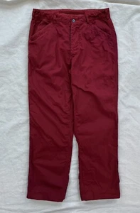 STONE ISLAND Cotton Fatigue Pants Garment Dyed Red All Cotton 32/29 Button Fly - Bild 1 von 8