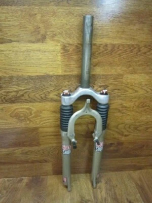 VINTAGE ROCK SHOX JUDY XC 1 1/8" x 8" CANTILEVER 26" SUSPENSION FORK - GOLD - Image 1 of 4