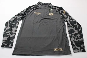 BYU Cougars Men's Colosseum Raglan Quarter-Zip Jacket BL1 Charcoal Large NWT - Picture 1 of 5
