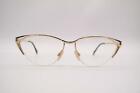 Vintage EBM W249 Gold Violett halbrand Brille Brillengestell eyeglasses NOS