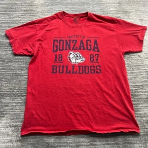 Gonzaga Shirt Size XL Mens Bulldogs University College Tee T-shirt Red - Picture 1 of 6