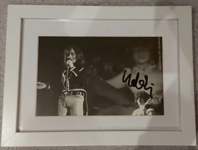 Charity  💚 UDO LINDENBERG  Postkarte Foto  1976😎  HANDSIGNIERT / Passepartout - Bild 1 von 4