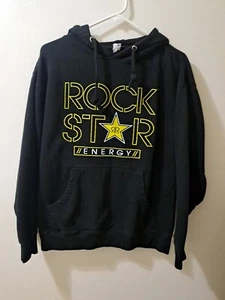 Rockstar Pullover, Jungen oder Mädchen Unisex Hoodie, schwarz Größe M - Bild 1 von 6