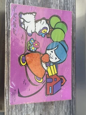 Vintage Connor Toy Wooden Puzzle 6 Pieces -Mary Had A Little Lamb- Cute 🥰 - Image 1 of 4