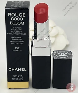 Chanel Rouge Coco Bloom Hydrating Plumping Intense Shine Lipstick 132 VIVACITY - Picture 1 of 10