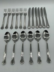 Chippendale Fürst Solingen Menü Tafelbesteck Edelstahl 18/10 6 Personen 18 Teile - Bild 1 von 9