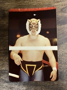 MASCARA DE TIGRE 2 EN EL RING ORIGINAL Tipo 1 FOTO DE LUCHA LIBRE DE COLECCIÓN WWF WWE WCW ECW - Imagen 1 de 2