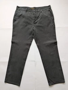Pantalón Chino Farah 1920 Calidad Premium Negro Para Hombre Reino Unido Talla 34W 32L Nuevo - Imagen 1 de 14