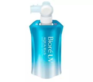 New Product! Kao Biore UV AQUA Rich Watery Essence Fresh Pouch Sunscreen 120g - Picture 1 of 3