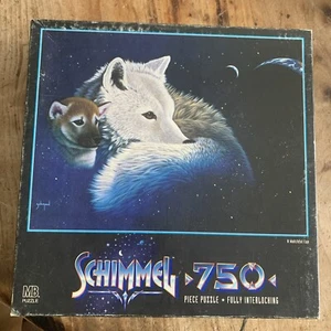 Vintage A Watchful Eye Schimmel Wolf 750 Piece Jigsaw Puzzle By Art Expression - Picture 1 of 6