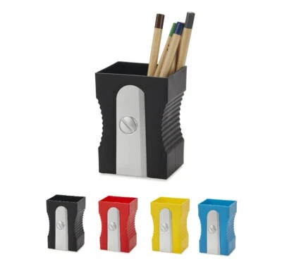 Pen Pot Holder Desk Tidy Stationary Organiser Office Utensil Storage Sharpener - Image 1 of 4