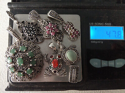 47.8g - 925  Sterling Silver Lot For Scrap Or Repair Clean Tested Or 925 Stamped • 36.18$