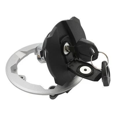 Tapa de tanque de combustible de gasolina de aluminio llaves aptas para Kawasaki Ninja ZX6R 2019-2023 2022 Foto 1 de 4