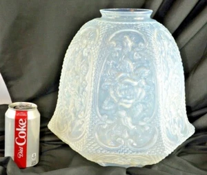 Victorian 13"X12" Lamp Opalescent Shade Antique Art Glass - Picture 1 of 6