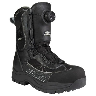 Bota de moto de nieve Castle X Charge Atop para hombre con Castle ColdShield (negro/gris - 12) Foto 1 de 2