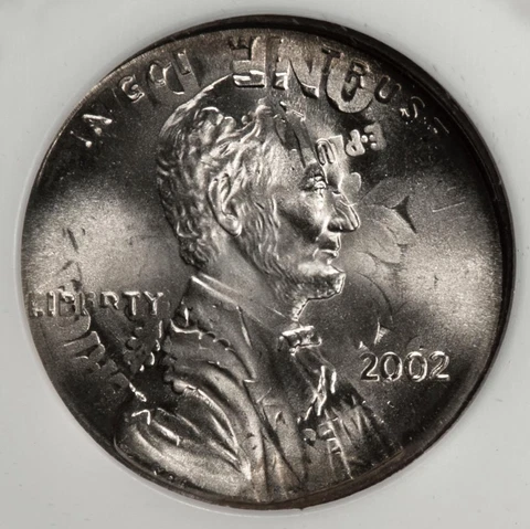 2002 NGC MS67 Cent Struck On Struck Dime Mint Error Rare Double Denomination Cover