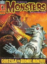 FAMOUS MONSTERS OF FILMLAND 1977 #135 Godzilla BIONIC =POSTER 8 Sizes 17" - 3 FT