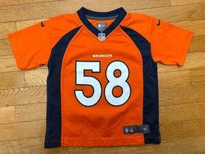 VON MILLER Denver Broncos Jersey 5-6 Toddler Boys Nike On Field NFL FOOTBALL - Picture 1 of 5