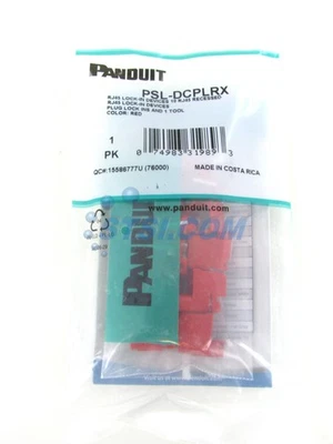 Panduit PSL-DCPLRX Recessed RJ45 Plug Lock-in Device, 10 Per Pack+Tool ~STSI - Image 1 of 3