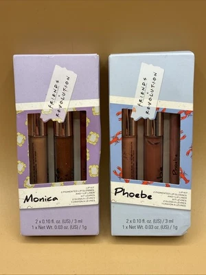Revolution Friends Lip Kit Lot Of (2) Monica  And Phoebe Gloss Liner - Image 1 of 4