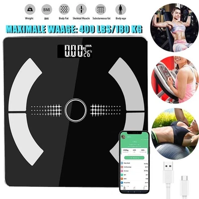 Digital Personenwaage Körperwaage LED Display Körper Waage bis 180Kg DHL - Bild 1 von 4