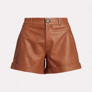 Lauren Ralph Lauren Lambskin Shorts Size 18 NEW NWT - Picture 1 of 10