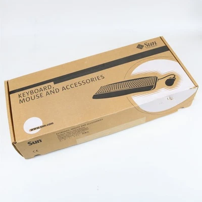 Sun Microsystems X3515A Type 6 US Unix Keyboard w/Mouse & Logo Mousepad Combo - Image 1 of 4