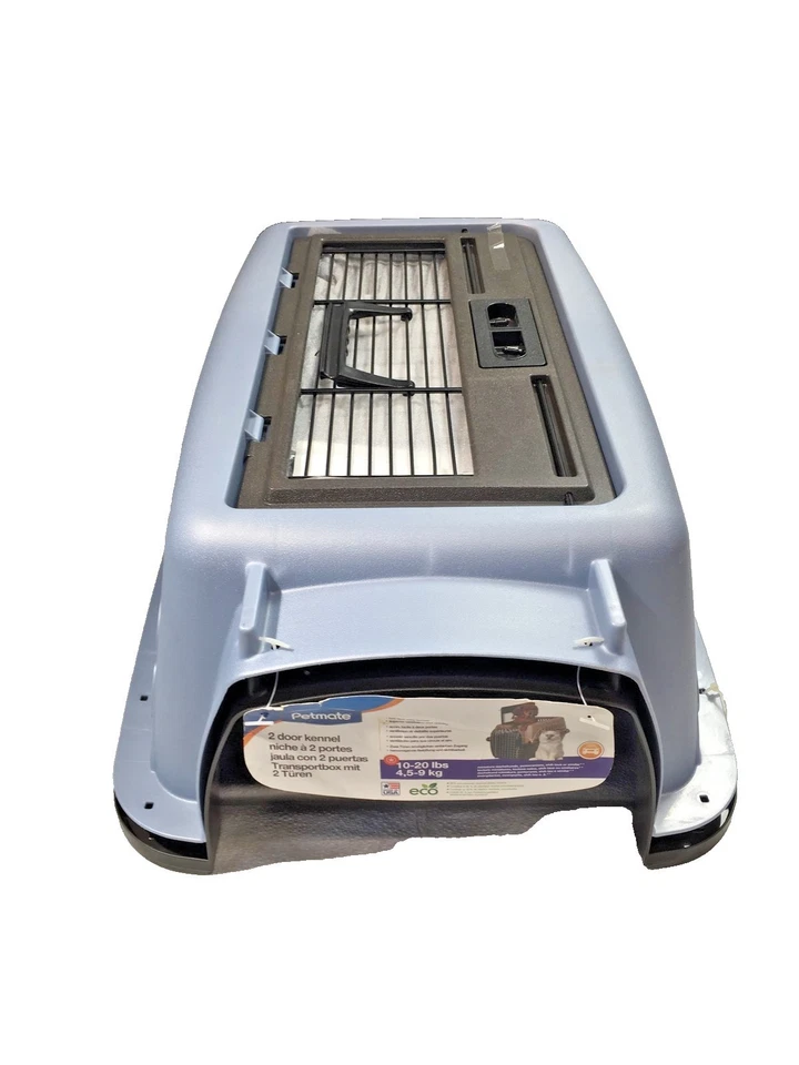 Petmate 533243 Perrera para mascotas de carga superior y frontal de dos puertas-24,1" L x 16,8" W x 14,5" H Foto 1 de 4