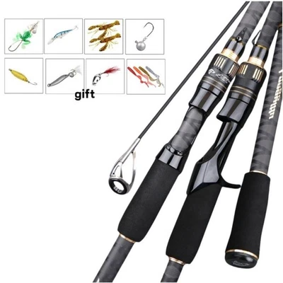 Telescopic Fishing Rod Carbon Fiber Travel High Sensitive Rods Fast Action Pole - Image 1 of 4