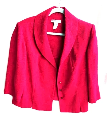 Леди Dorby полиэстер текстурированный карьера куртка Blazer женщин 20 Вт красный - Изображение 1 из 4