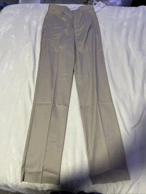 Pantalones para hombre Sportif Trinidad plisados bronceados del desierto talla 30 sin dobladillo 40 pulgadas nuevos con etiquetas Foto 1 de 4