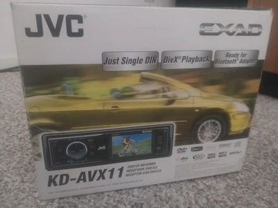 * RARE  JVC's KD-AVX11 DVD receiver features a 2.7" color screen - Image 1 of 4