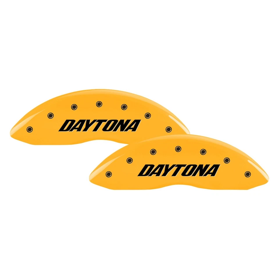For Dodge Charger 06-10 Caliper Covers Gloss Yellow Caliper Covers w Daytona — 第 1/3 张图片