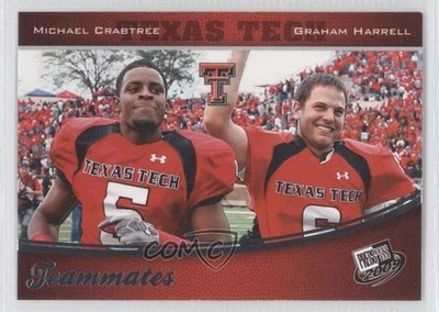 2009 Press Pass Michael Crabtree Graham Harrell #93 Rookie RC - Image 1 of 2
