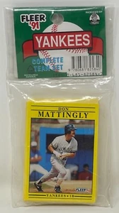 1991 Fleer New York Yankees MLB Baseball Complete Team Set Sealed Treat Vintage! - Picture 1 of 2